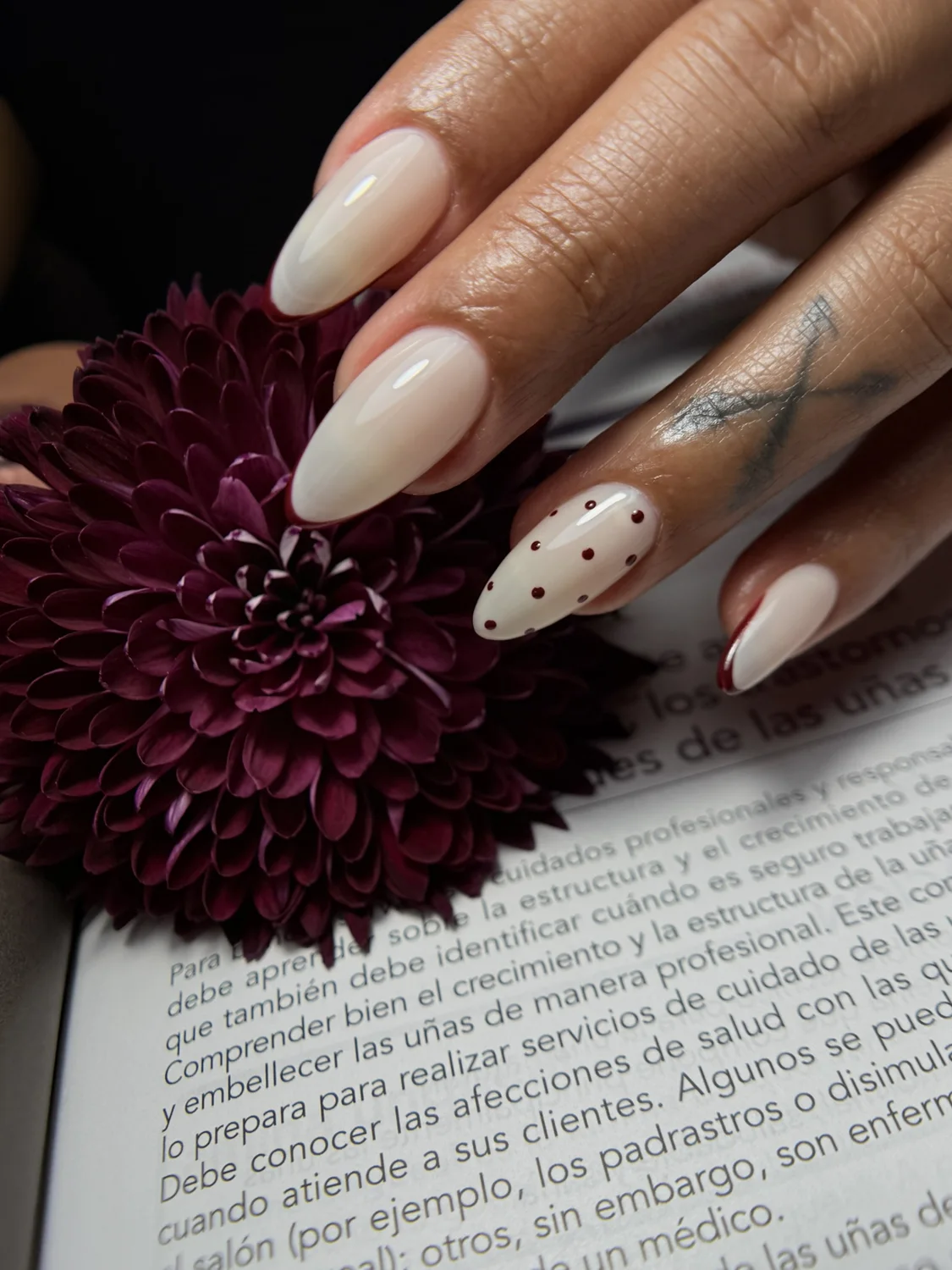 Detailed manicure by Coquette Studio